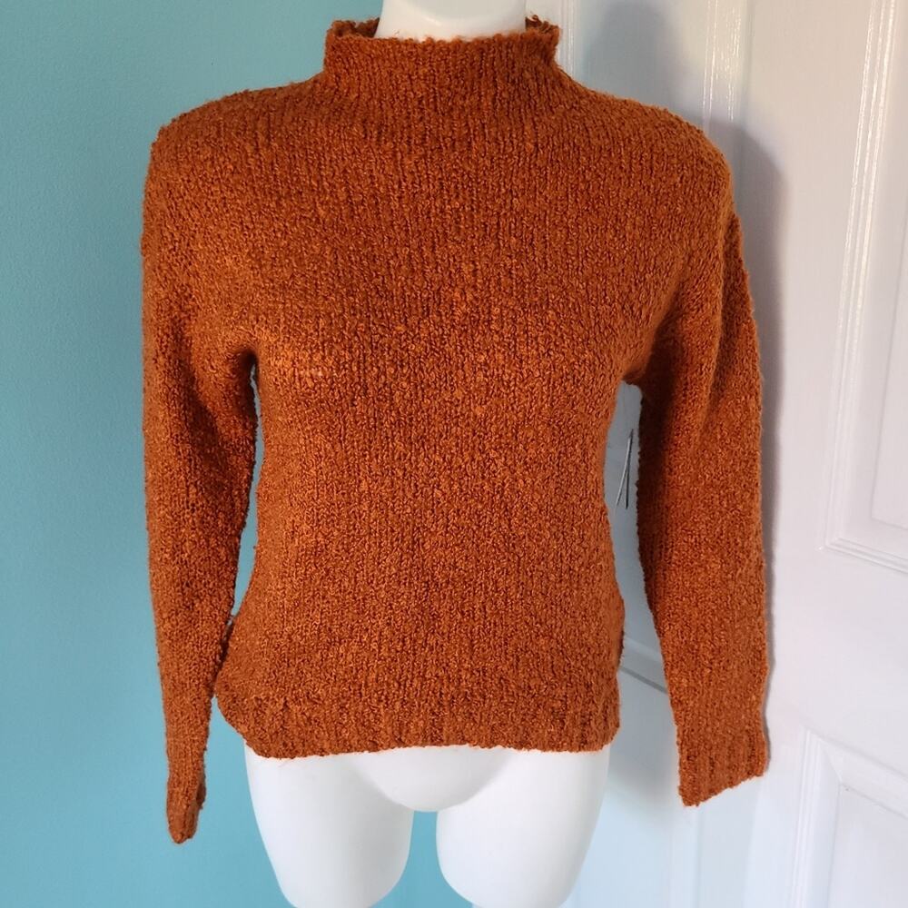 BP Rust Orange Colored Textured Sweater Size XXS